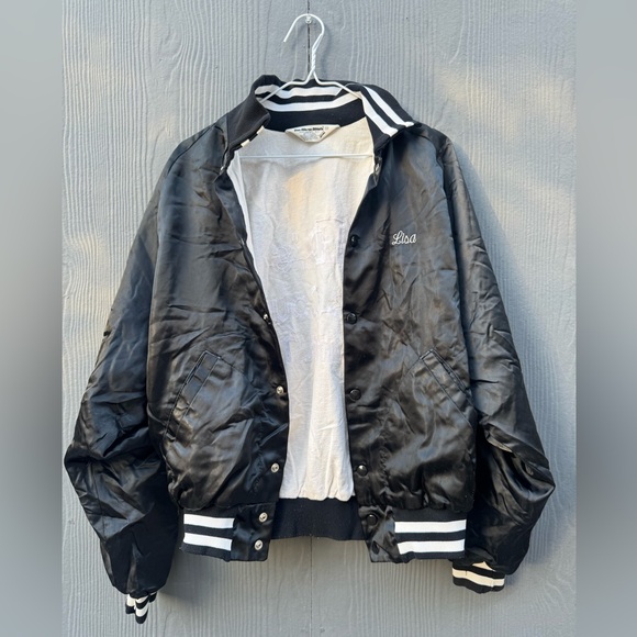 Vintage 70s  Don Allerson Athletic Bomber Jacket with Embroidered Back Size MD - Picture 2 of 9